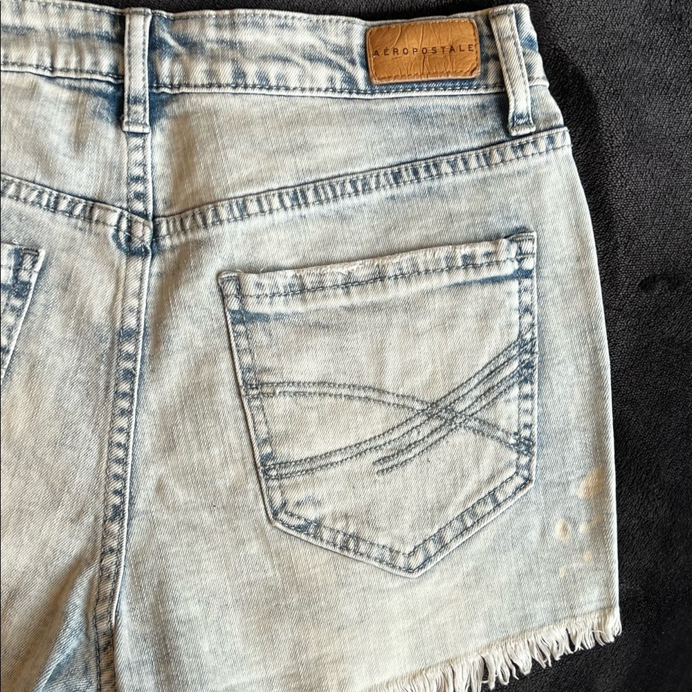Women’s Aeropostale High Waisted Shorty Jean Shorts - Picture 5 of 9